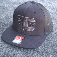 Load image into Gallery viewer, Black &quot;FC&quot; Flatbill Snapback - Rise Outdoors Apparel Company 
