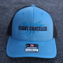 Load image into Gallery viewer, Columbia Blue/Black Full Logo Trucker - Rise Outdoors Apparel Company 
